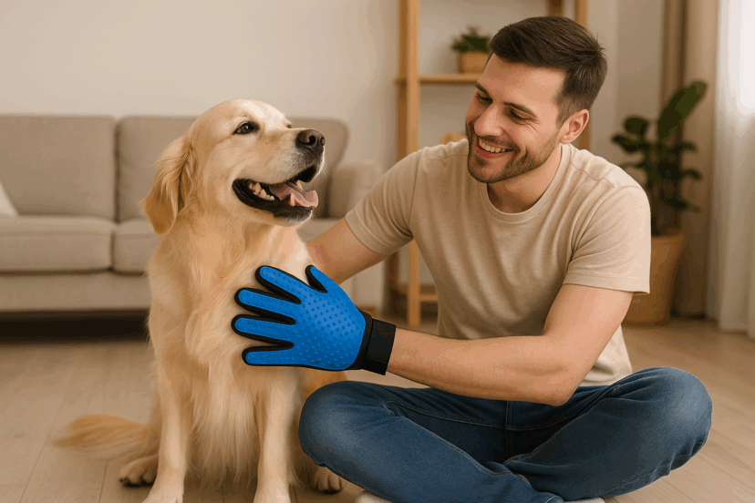 pet grooming gloves for dogs