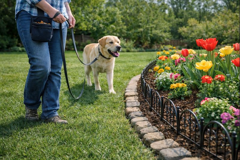 Keep Dogs Out Of Flower Beds