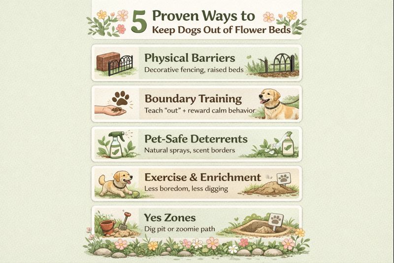 Keep Dogs Out Of Flower Beds