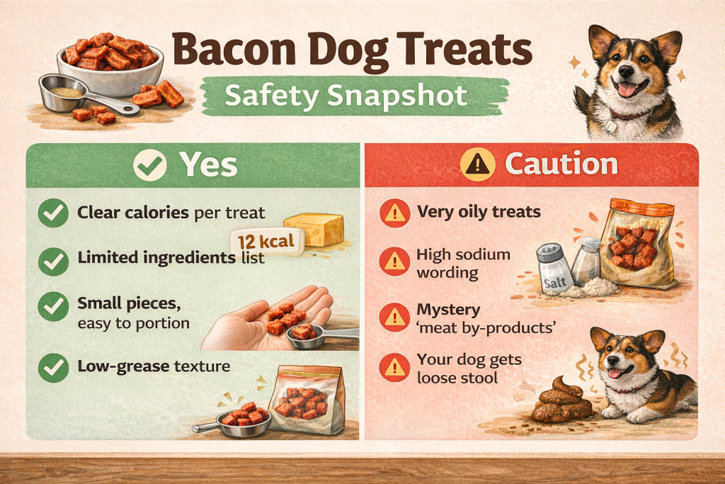 bacon dog treats