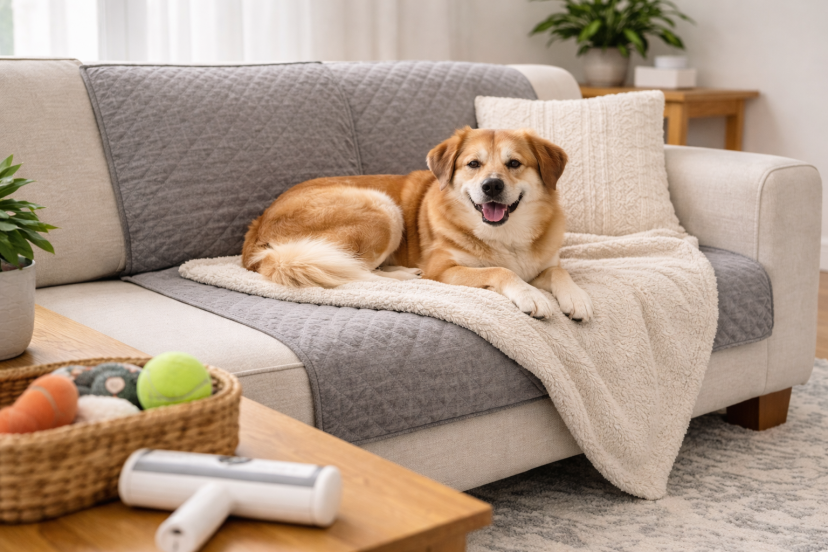 Dog-Friendly Living Room