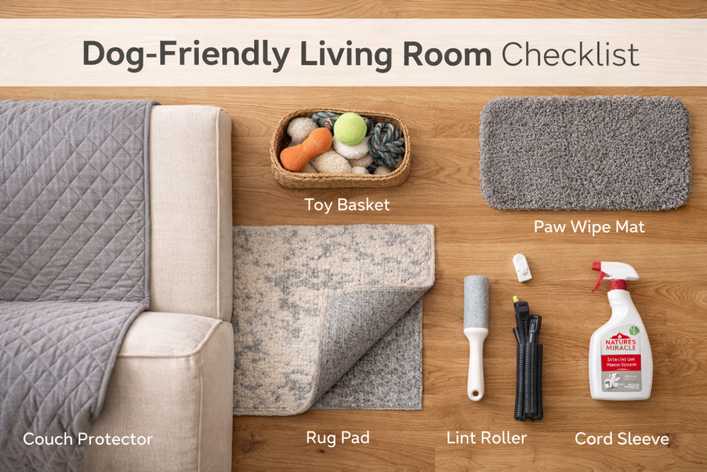 Dog-Friendly Living Room