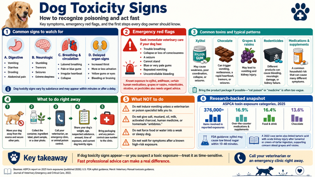 dog toxicity signs